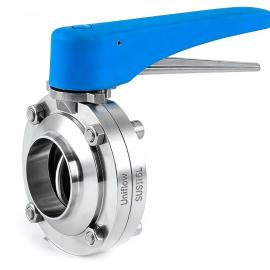 Trigger Handle Butt Weld 316SS Hygienic Butterfly Valve - EPDM Seat - 