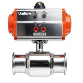 Hygienic Tri-clamp Pneumatic ball valve