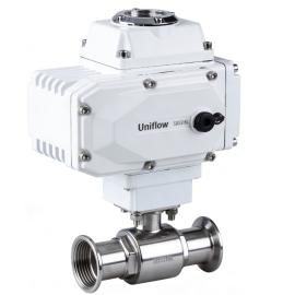 Electrically Actuated  Hygienic Clamp Ball Valve