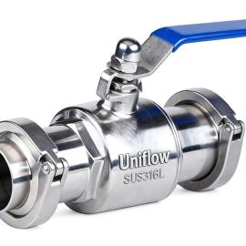 Complete Set of Sanitary Clamp Ball Valve with Ferrule, Clamp, and Union Nut