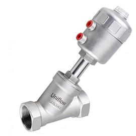 Double Acting Pneumatic Angle Seat Valve