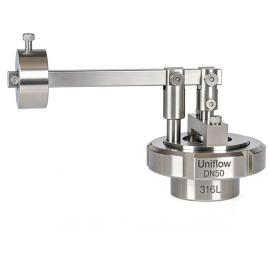 Hygienic DIN Vacuum Valve with complete union set at 50mbar