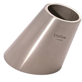 Hygienic eccentric Stainless steel reducer Plain end