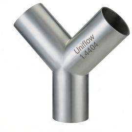 Hygienic Plain end Y shape Tee