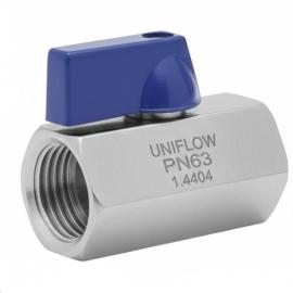 1-piece reduced bore mini-ball valve F/F PN 63