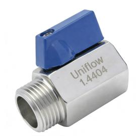 1-piece reduced bore mini-ball valve F/M PN 63