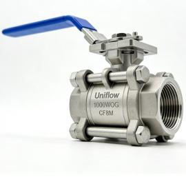 3-piece full bore DIN 3202 M3 ball valve