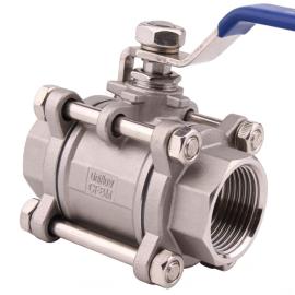 3-piece full bore NPT-thread Ball Valve