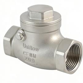 Stainless steel screwed swing check valve
