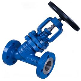 DIN Cast Steel Y-Type Bellows Seal Globe Valves