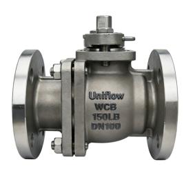 ANSI ASME Cast Steel Flanged 2 Piece Body Ball Valve Full Port
