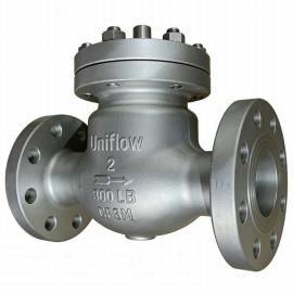 BS1868 ASTM A351 CF3M Flanged end 300LBS swing check type