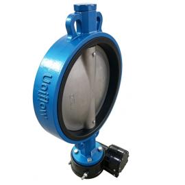 EPDM seat GGG50 body AISI316 disc wafer type Butterfly valves PN 10 PN16  with Gearbox