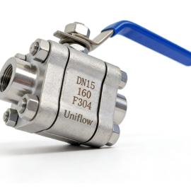 PN160 3-piece Forged stainless steel F304 Ball valve