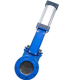 Pneumatic Actuated Flanged Knife Gate Valves