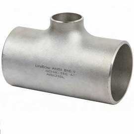 ANSI B16.9 Stainless steel 316L SCH40 Reducing Tee Butt Welding End
