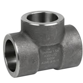 ASME B16.11 Cryogetic A350 LF2 Forged Alloy steel 3000LBS Socket Weld Tee