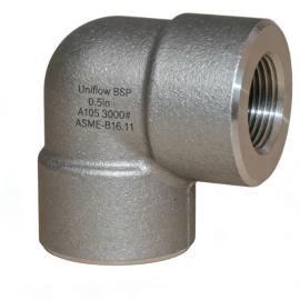 ASME B16.11 A105 Forged Carbon steel 3000LBS BSP or NPT Thread Elbow 