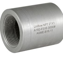 ASME B16.11 A182 F304 F316L F304L 316Ti Forged Stainless steel 2000LBS BSP or NPT Thread Reducing Coupling