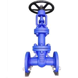 Stellited seat bellow sealed flanged gate valve PN40 