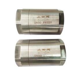 High pressure stainless steel in-line check valve PN320