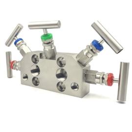 5 way coplanar manifold valve stainless steel