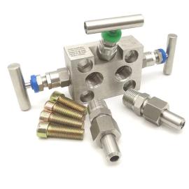 SF-2B 3 way instrument manifold valve stainless steel