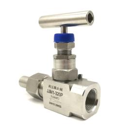 Male to female threaded 320 bar pressure gauge isolation valve