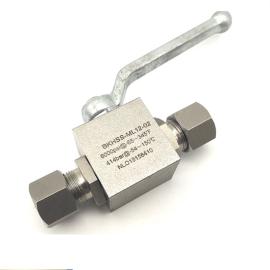 Stainless steel double ferrule ball valve 6000 psi