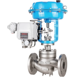 Pneumatic diaphragm globe control valve CF8