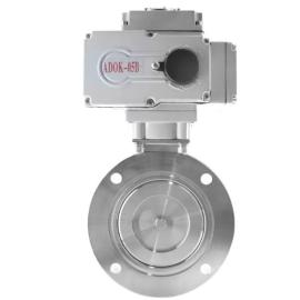 Electric High Vacuum Butterfly Valve 304 Stainless Steel GID Flanged Wafer