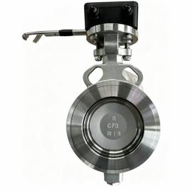 Manual High Performance Double Eccentric Butterfly Valve CF8 D372F-16P Wafer Seawater Emergency Shut-off